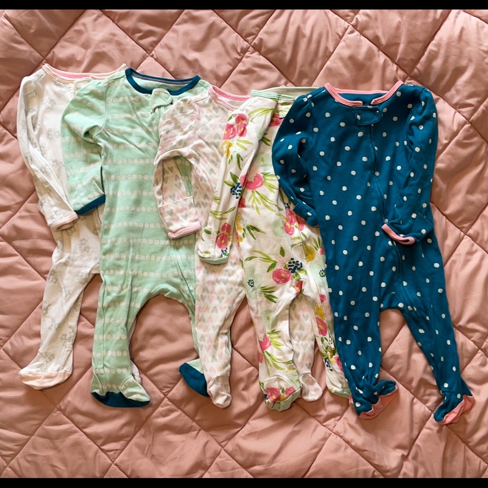 SOLD Cloud island sleepers. 3-6 months.